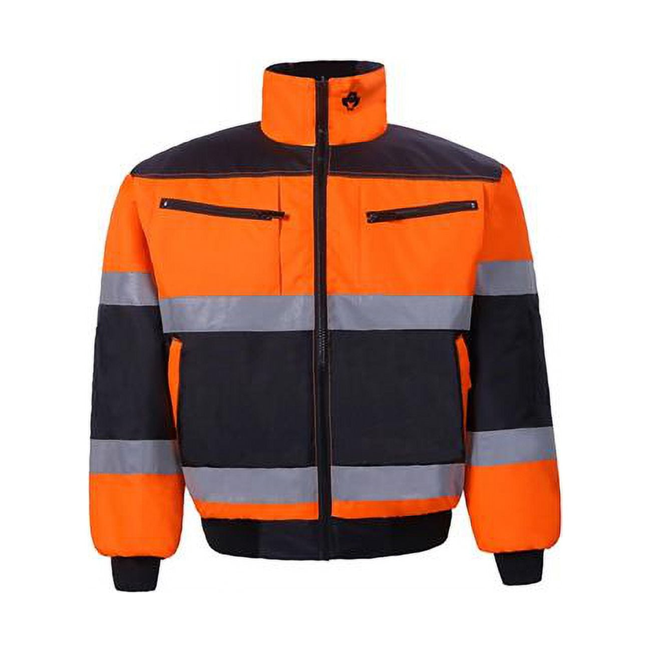 2W International 300BC-2 XL High-Viz Class 2 Reversible Jacket, Orange & Black - Extra Large
