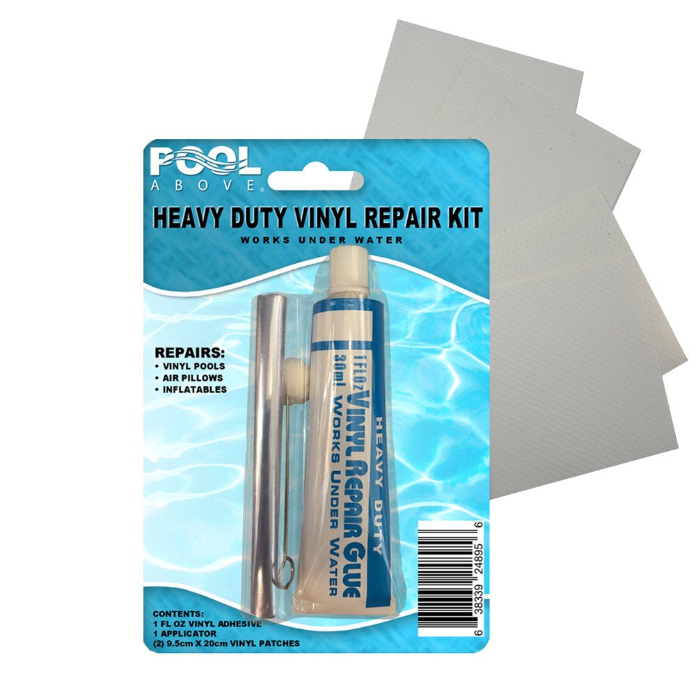 4 Pack of Black 3X5" Vinyl + Repair Kit for Inflatables Boat Raft Kayak Air Beds